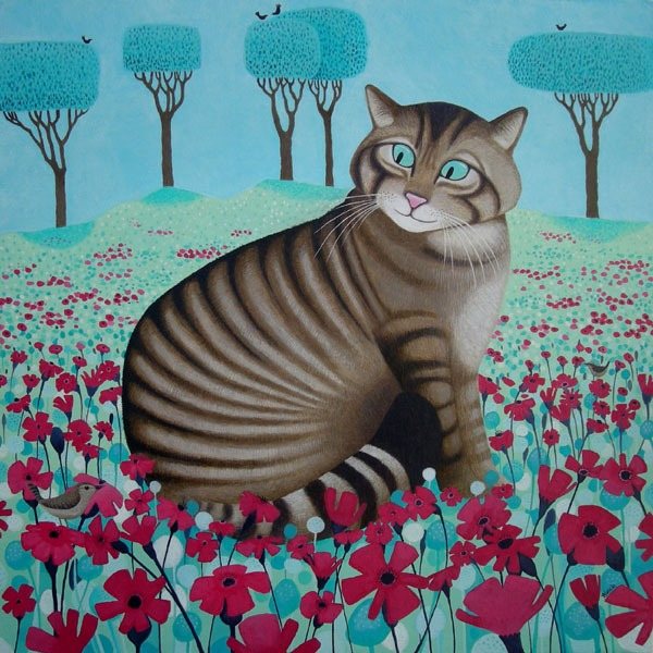 Ailsa Black - Scottish Wildcat painting