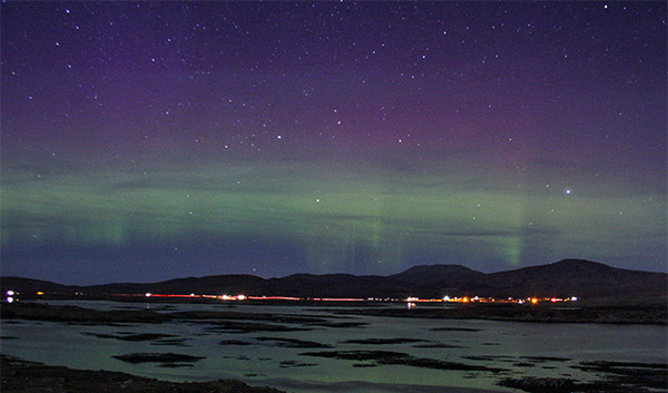 Aurora from South Lochboisldale, South Uist