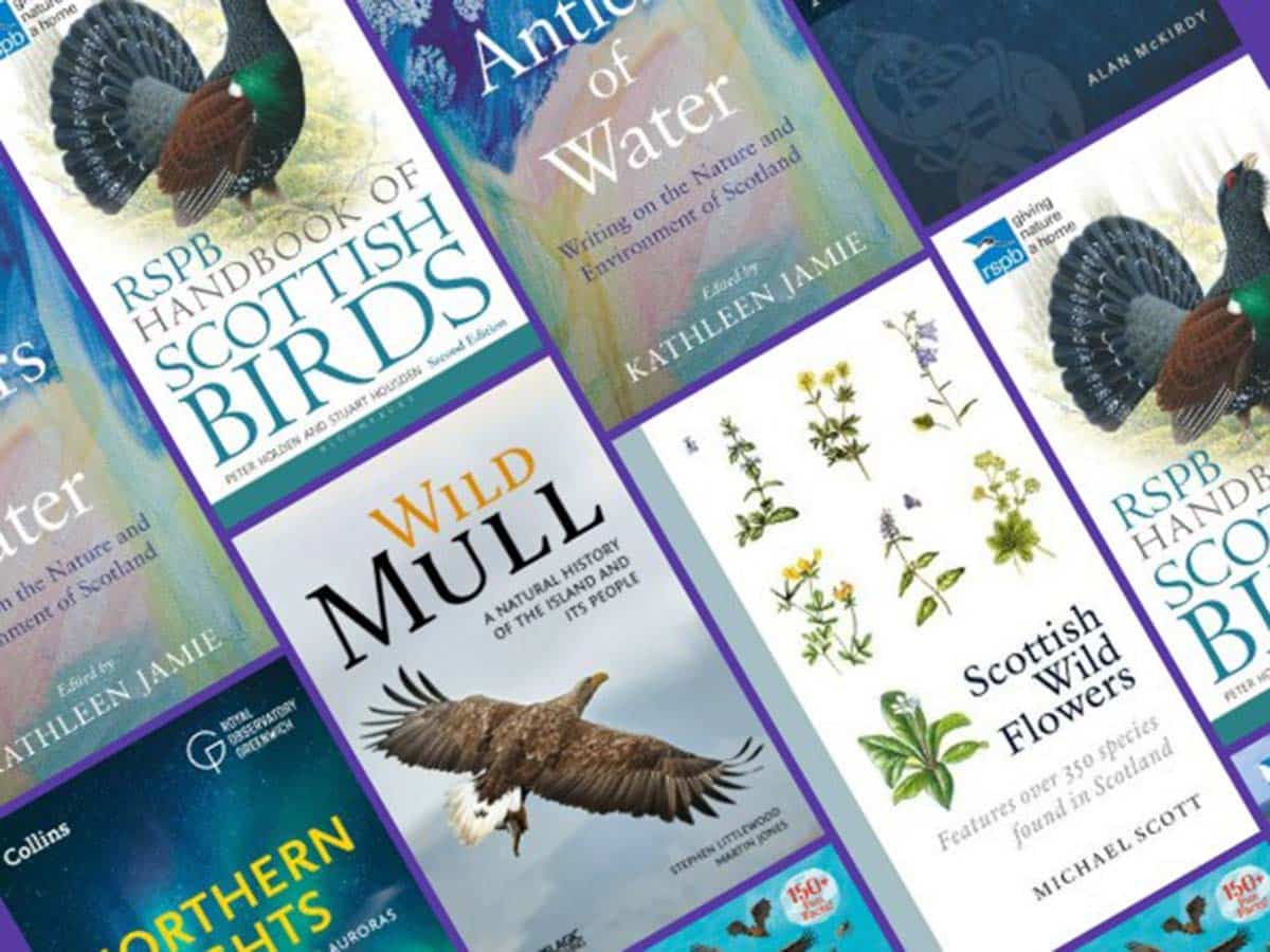 selection of scottish wildlife books