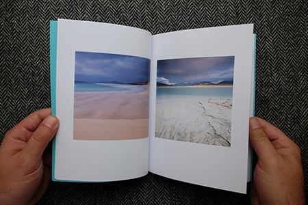 Christopher Swan: Harris in the Spring - image of inside the book showingsandy beaches 