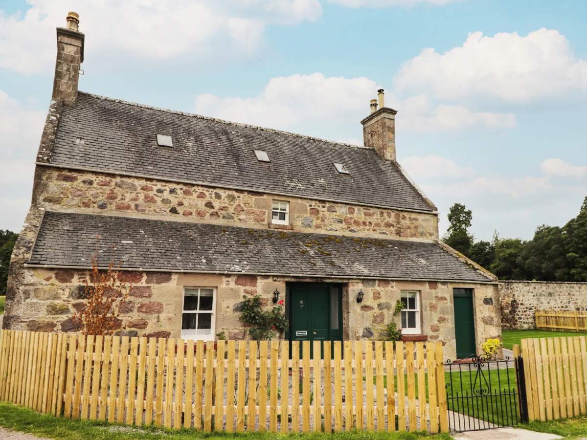 Stone built detached cottage on Brodie Castle estate