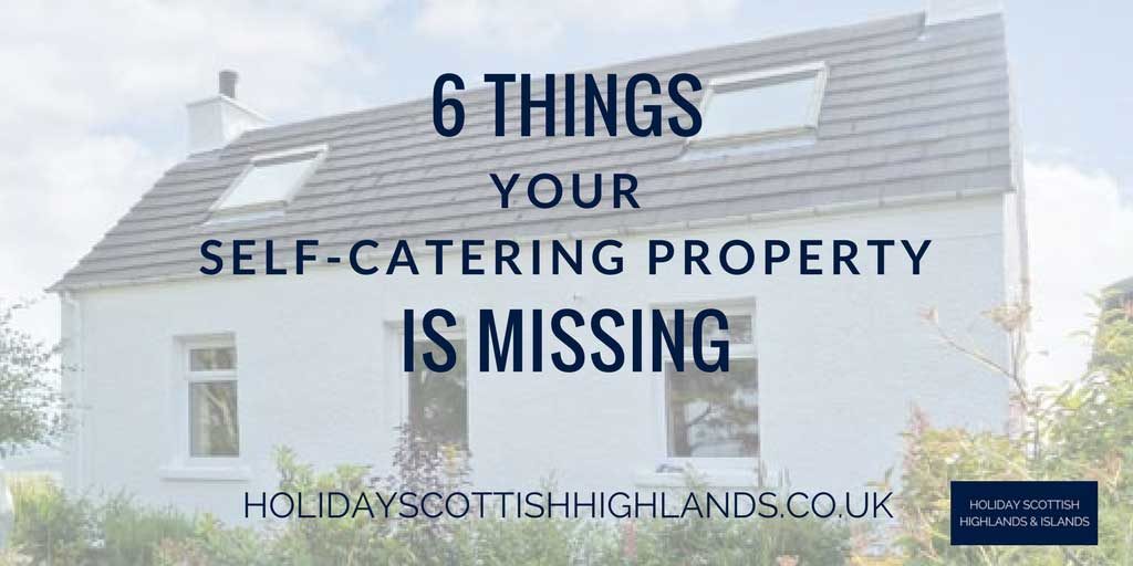 Things missing from self-catering holiday property inventory