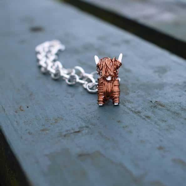 Highland cow gifts bracelet