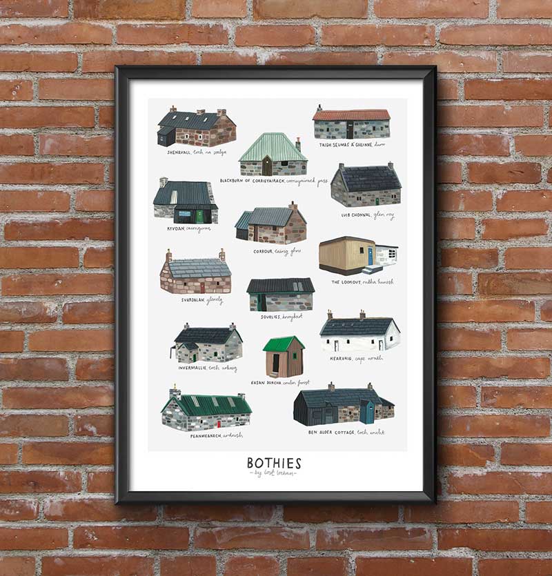 Scottish bothy poster