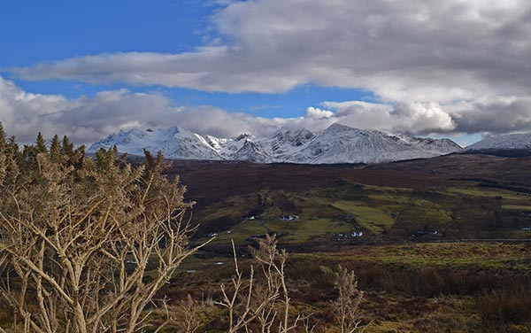 Things to do on the Isle of Skye:Struan to Sligachan road for 'That View' of The Cuillin