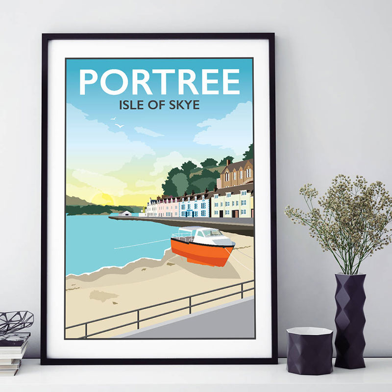 Portree, Isle Of Skye, Scotland Print by Tabitha Mary 