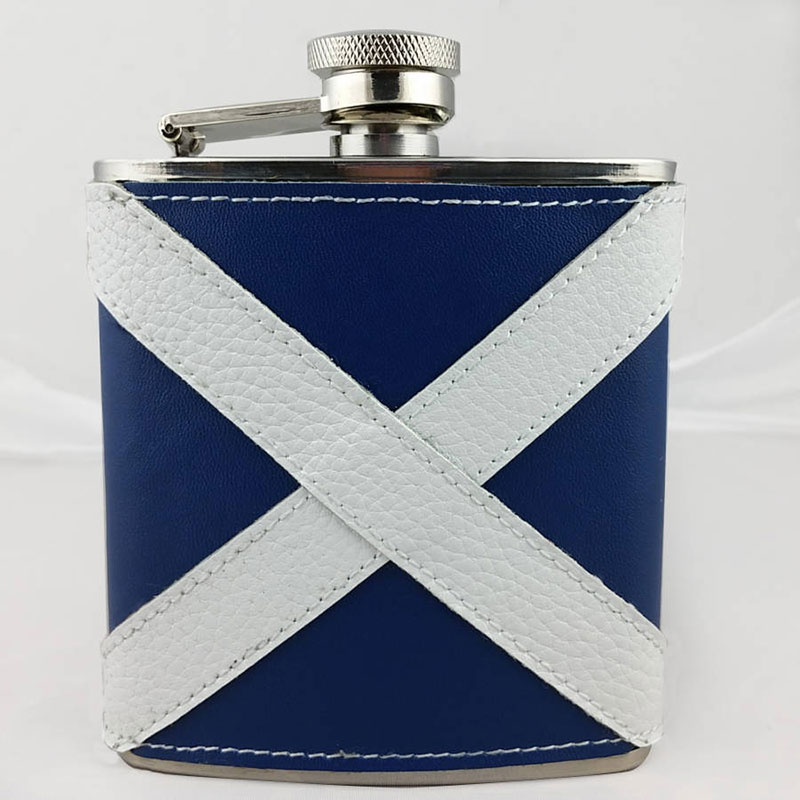 Scottish Saltire Hip Flask - Scottish themed Christmas presents