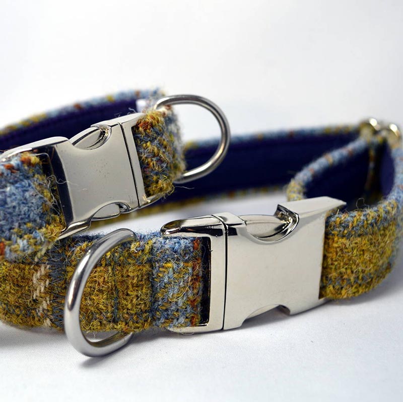 scottish products - Harris tweed dog collars